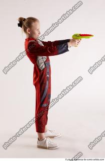 DENISA PILOT STANDING POSE WITH GUN